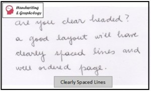 Graphology Handwriting Analysis: Layout