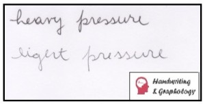 Graphology Handwriting Analysis: Pressure