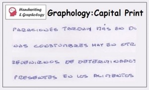 Handwriting Interpretation: Print and cursive