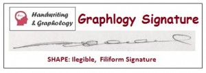 Handwriting Analysis: Signature analysis personality