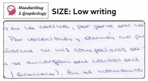 Study of Handwriting: Meaning of Low writing