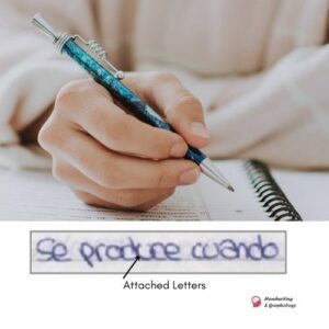 Handwriting analysis: Attached Letters